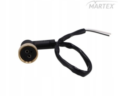 Штекер кутова 2 штекерна gruba різьба m24 sampa фото №1