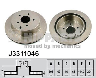 NIPPARTS J3311046 DISKU STABDŽIŲ (1SZT) 