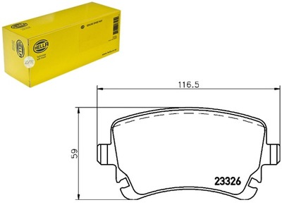 HELLA КОЛОДКИ ГАЛЬМІВНІ AUDI A4 S4 QUATTRO (8E2. B6