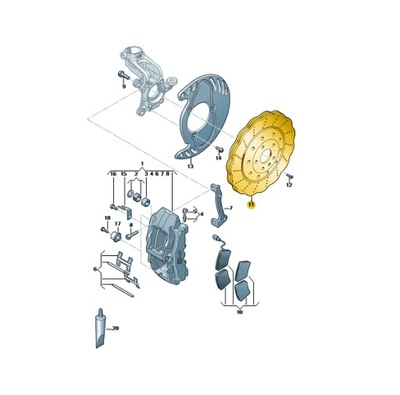 Диск ham. audi p. rs3 16- фото №1