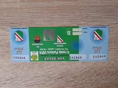 Legia Warszawa - Valencia CF , 2001 rok