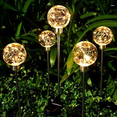 Solarna kula LED Lampa ogrodowa wbijana dekoracja ogrodu
