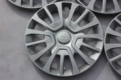 4 PIEZAS TAPACUBOS TOYOTA AURIS RAV4 AVENSIS PROACE 16 ORIGINAL  