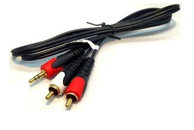 Przyłącze kabel JACK 3.5mm na 2x RCA CHINCH 5m