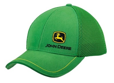 Oryginalna Czapka z daszkiem John Deere zielona z siateczką