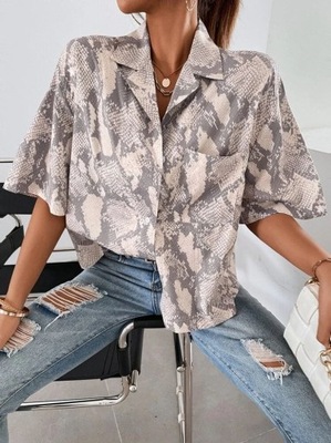 SHEIN KOSZULA OVERSIZE PRINT (S)