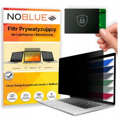 FILTR PRYWATYZUJĄCY 18,5" NA EKRAN MONITOR OCHRONA DANYCH I PRYWATNOŚĆ RODO