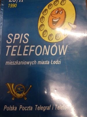 SPIS TELEFONÓW MIESZKANIOWYCH MIASTA ŁODZI 1990