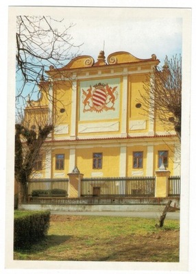 Pocztówka Czechy Lomec klasztor sanktuarium herb