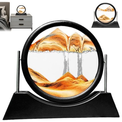 DEKORACYJNA KLEPSYDRA 3D RUCHOMA RAMKA Z PIASKU, DYNAMICZNY OBRAZ DO DOMU