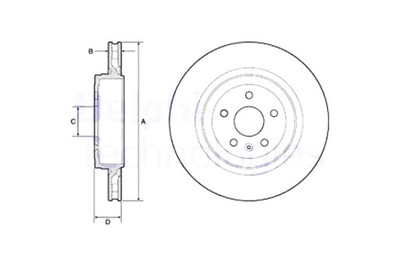 DELPHI DISCOS DE FRENADO 2 PIEZAS PARTE TRASERA TESLA MODELO S MODELO X ELECTRIC  