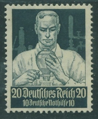 Niemcy Rzesza 20 pf. + 10 pf. - Nothilfe , Laborant