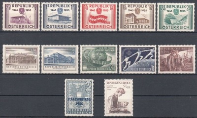 AUSTRIA - 1955 - KOMPLETNY ROCZNIK xx