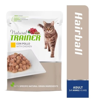 KARMA MOKRA TRAINER CAT HAIRBALL ADULT WITH CHICKE
