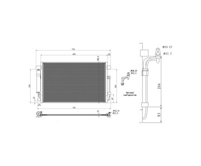 RADIATOR AIR CONDITIONER NISSAN ALTIMA 07-  