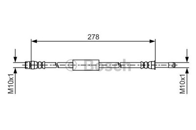 BOSCH 1 987 481 617 ПАТРУБОК ТОРМОЗНОЙ ГИБКИЙ