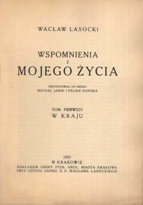 Wspomnienia z mojego życia Lasocki