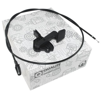 Трос + кронштейн ручка відкривання капот audi a4 b6 b7 фото №1