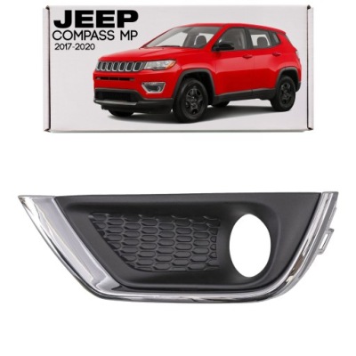 Jeep compass 2 mp 2017-2020 заглушка противотуманной фары бампера левая 4010170343ab фото №1