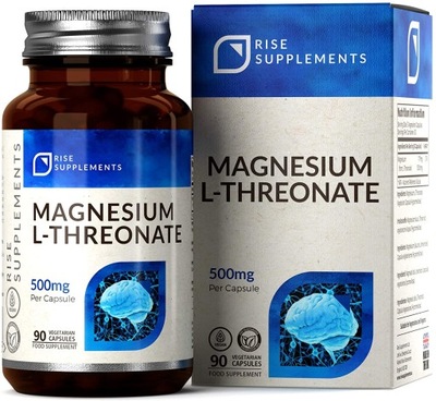 Suplement diety Rise Supplements Magnesium L-Threonate 500 mg 90 kapsułek