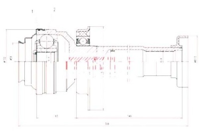 Kamoka набор шарнир приводной vw multivan mk v 1. фото №1