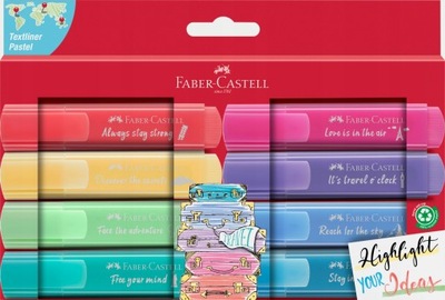 Zakreślacz różne kolory Faber-Castell 8 szt