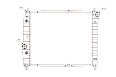 Nrf радиатор двигателя chevrolet aveo / kalos фото №1