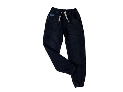 SPODNIE JEANS chłopięce ocieplane jogger 164