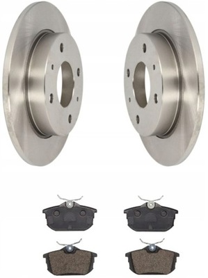 Гальмівні диски гальмівні колодки задня smart forfour 1.1 1.3 1.5 2004- фото №1