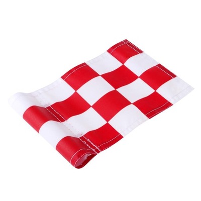 1 kawałek flagi golfowej - Czerwony + biały