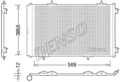 DCN21030 КОНДЕНСАТОР CITROEN C1 11.12-