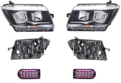 Фара лампа vw crafter 17- hella l+p фото №1