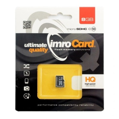 KARTA PAMIĘCI 8 GB SD/SDHC Imro Ultimate Quality