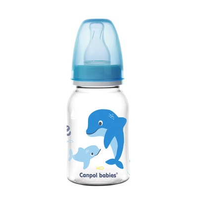 Canpol Butelka wąska 120ml LOVE & SEA 0m+