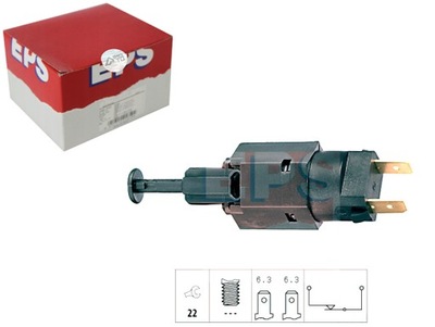 Выключатель sw.stop kadett e 2 штекеры eps фото №1