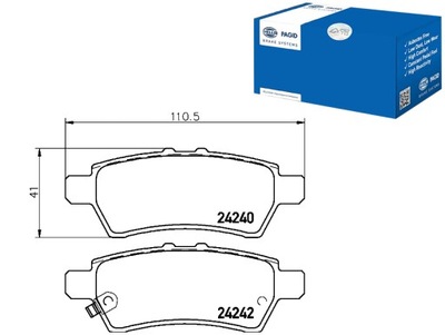 КОЛОДКИ ГАЛЬМІВНІ HELLA PAGID 44060EA091 44060EA090