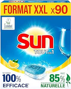 Sun Tabletki do zmywarki Sun All-in-1 Cytryna 90 tabletek