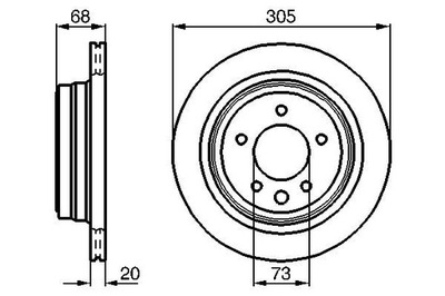 BOSCH 0 986 478 660 ДИСК ГАЛЬМІВНИЙ