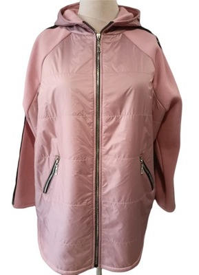 Bluza kurtka rozpinana jesienna różowa r. 48