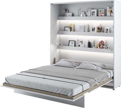 Półkotapczan Biały Pionowy 180x200 Bed Concept