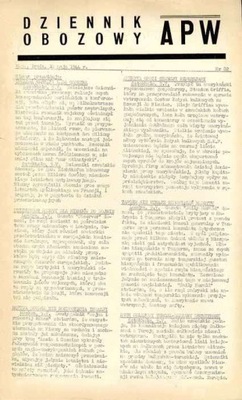 Dziennik Obozowy APW. nr 82 10 maja 1944