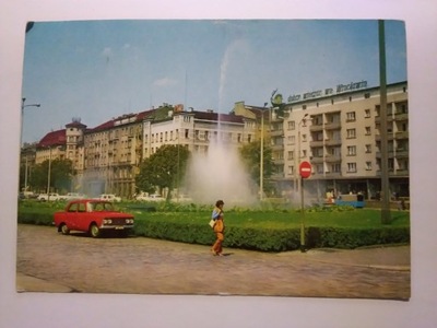 WROCŁAW ul. Świerczewskiego auto Moskwicz 1972 r.