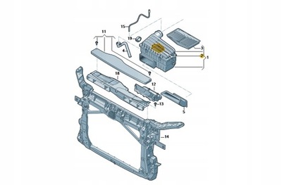 FILTER AIR LINER AUDI A3 8V GOLF 5Q0129620B  