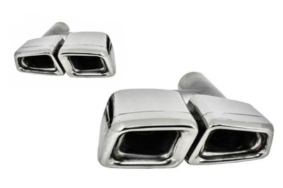 Наконечники mercedes w221 05-11 хром look amg фото №1