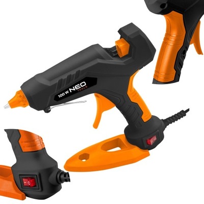 NEO TOOLS PISTOLET DO KLEJENIA GLUE NA GORACO KLEJOWY POWERFUL 100W 11MM  