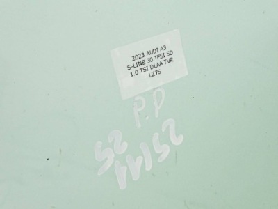 Стекло боковая дверь правый перед правая передняя audi a3 s3 8y 5d as2 2023 фото №1