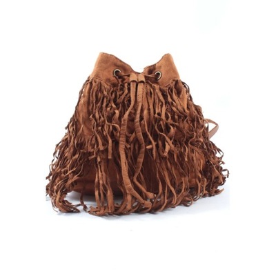 H&M Torebka z frędzlami brązowy Fringed Bag