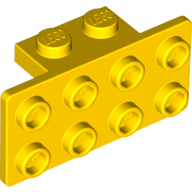 LEGO płytka łamana 1x2 2x4 żółta 1szt. 21731 93274