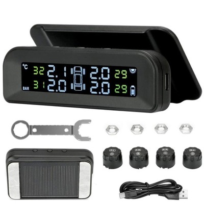 4 SENSORES DE PRESIÓN KOL EN KOLACH OPONACH TPMS SOLARNE LCD  