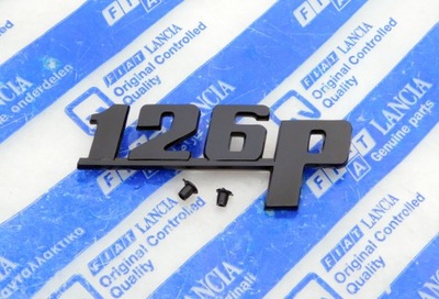 NAUJA EMBLEMA ŽENKLELIS LOGO UŽRAŠAS LENKIŠKAS FIAT 126P 126 ST FL ORIGINALUS 